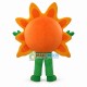 Cartoon Orange Sun Flower Mascot Costume Cartoon Orange Sun Flower Mascot Costume