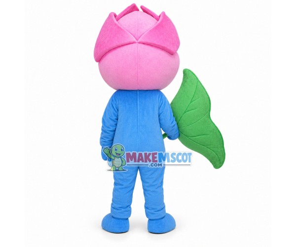 Bud Doll Holding Lotus Leaf Mascot Costume