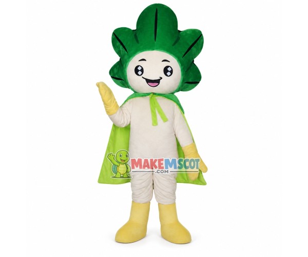 Chinese Cabbage Doll In The Cloak Mascot Costume