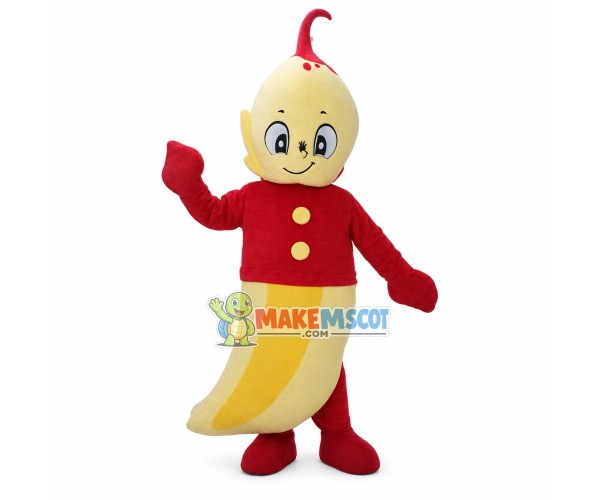 Banana Doll In The Red Shirt Mascot Costume