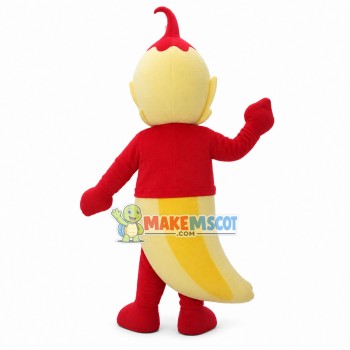 Banana Doll In The Red Shirt Mascot Costume Banana Doll In The Red Shirt Mascot Costume