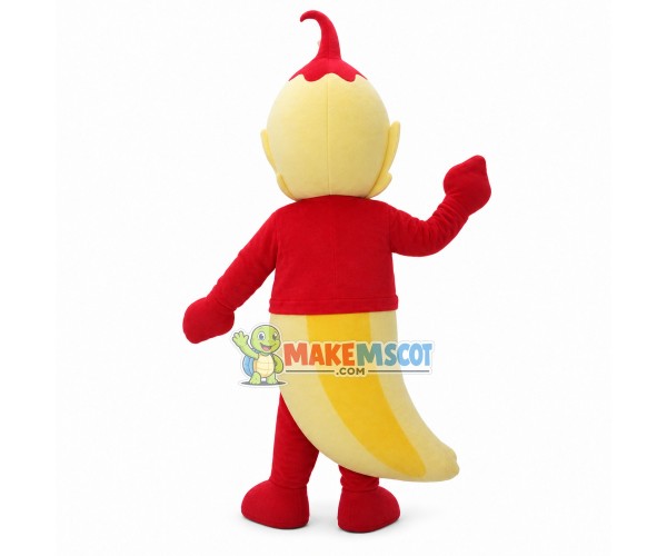 Banana Doll In The Red Shirt Mascot Costume Banana Doll In The Red Shirt Mascot Costume