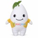 Chubby White Radish Mascot Costume Chubby White Radish Mascot Costume