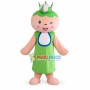 The Green Open Cotton Doll Mascot Costume