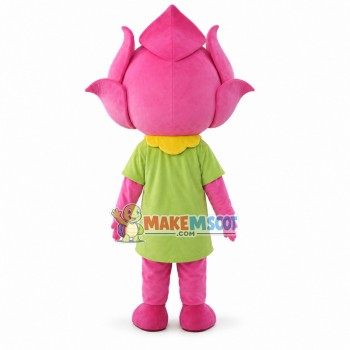 Blooming Pink Rose Flower Mascot Costume Blooming Pink Rose Flower Mascot Costume