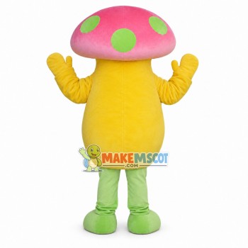 Soft Colorful Mushroom Mascot Costume Soft Colorful Mushroom Mascot Costume