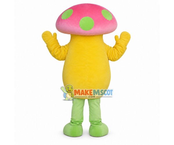 Soft Colorful Mushroom Mascot Costume Soft Colorful Mushroom Mascot Costume