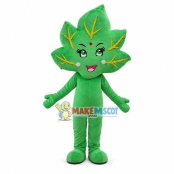 Well-connected Bright Maple Leaf Mascot Costume