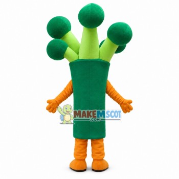 Thick Green Bean Sprouts Mascot Costume Thick Green Bean Sprouts Mascot Costume