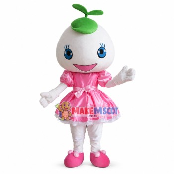 Bright Cartoon Mimosa Doll Mascot Costume