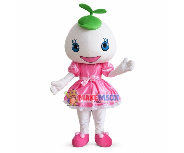 Bright Cartoon Mimosa Doll Mascot Costume Bright Cartoon Mimosa Doll Mascot Costume