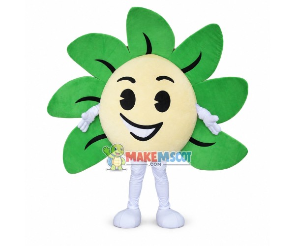 Splendid Sunflower In Full Bloom Mascot Costume Splendid Sunflower In Full Bloom Mascot Costume