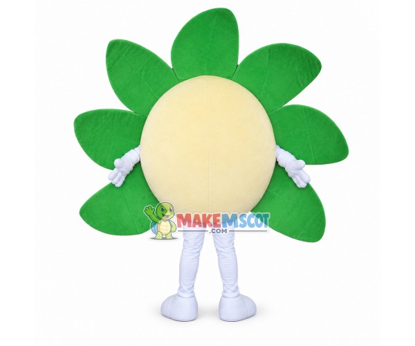 Splendid Sunflower In Full Bloom Mascot Costume Splendid Sunflower In Full Bloom Mascot Costume