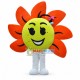 Splendid Sunflower In Full Bloom Mascot Costume Splendid Sunflower In Full Bloom Mascot Costume