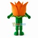 Bright Orange Tulip Mascot Costume Bright Orange Tulip Mascot Costume