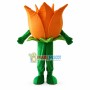 Bright Orange Tulip Mascot Costume