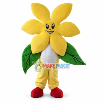 Adult Yellow Flower Mascot Costume Adult Yellow Flower Mascot Costume
