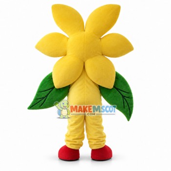 Adult Yellow Flower Mascot Costume Adult Yellow Flower Mascot Costume
