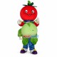 Tomato Doll Carrying Cabbage Mascot Costume