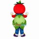 Tomato Doll Carrying Cabbage Mascot Costume