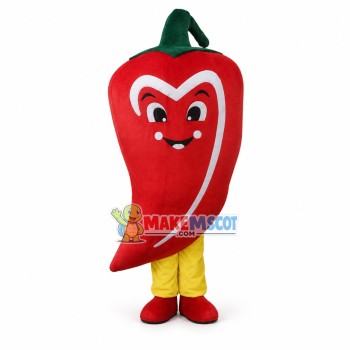 Spicy Red Hot Pepper Mascot Costume