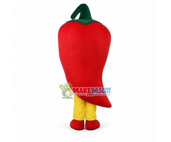 Spicy Red Hot Pepper Mascot Costume