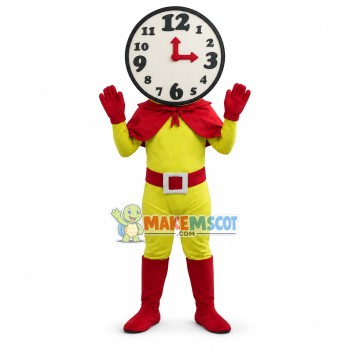 Super Wall Clock Doll Mascot Costume Super Wall Clock Doll Mascot Costume