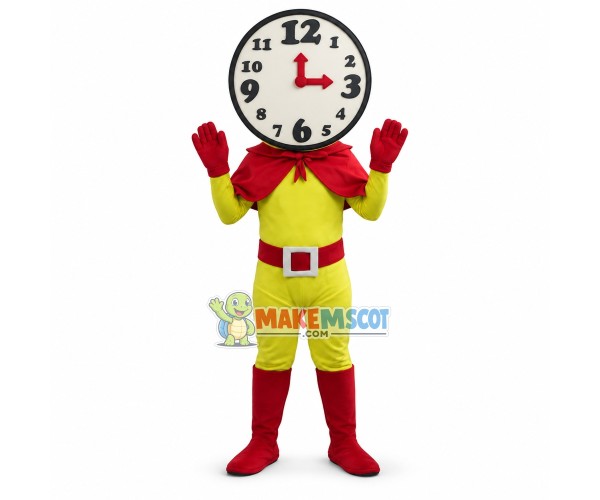 Super Wall Clock Doll Mascot Costume Super Wall Clock Doll Mascot Costume