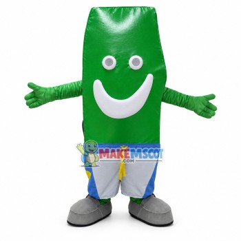 Green Cartoon Tin Box Mascot Costume