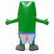 Green Cartoon Tin Box Mascot Costume Green Cartoon Tin Box Mascot Costume