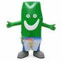 Green Cartoon Tin Box Mascot Costume