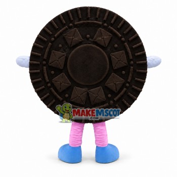 Double Chocolate Biscuit Mascot Costume Double Chocolate Biscuit Mascot Costume