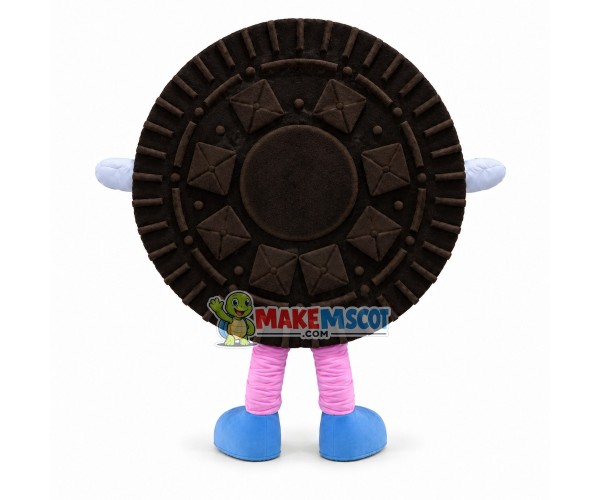 Double Chocolate Biscuit Mascot Costume Double Chocolate Biscuit Mascot Costume