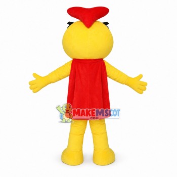 Cartoon Yellow Yoyoman Mascot Costume Cartoon Yellow Yoyoman Mascot Costume