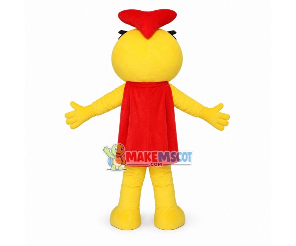 Cartoon Yellow Yoyoman Mascot Costume Cartoon Yellow Yoyoman Mascot Costume