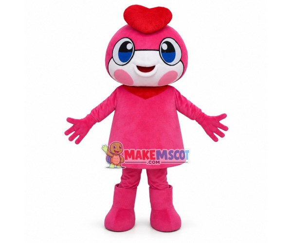Cartoon Pink Yamy Mascot Costume