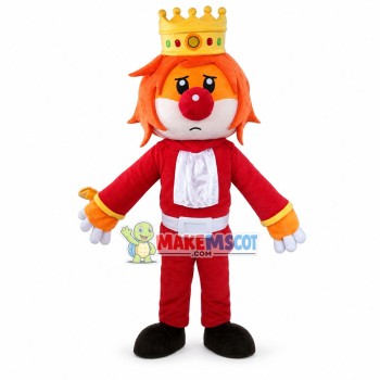 Anpanman With Crown Mascot Costume Anpanman With Crown Mascot Costume