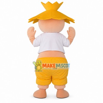 Country Boy With Bare Belly Mascot Costume