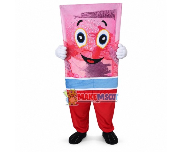 Twenty Thousand Ugandan Shilling Note Mascot Costume Twenty Thousand Ugandan Shilling Note Mascot Costume