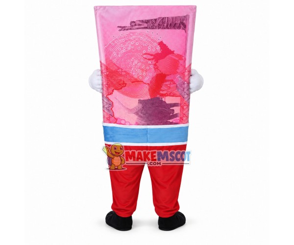 Twenty Thousand Ugandan Shilling Note Mascot Costume Twenty Thousand Ugandan Shilling Note Mascot Costume