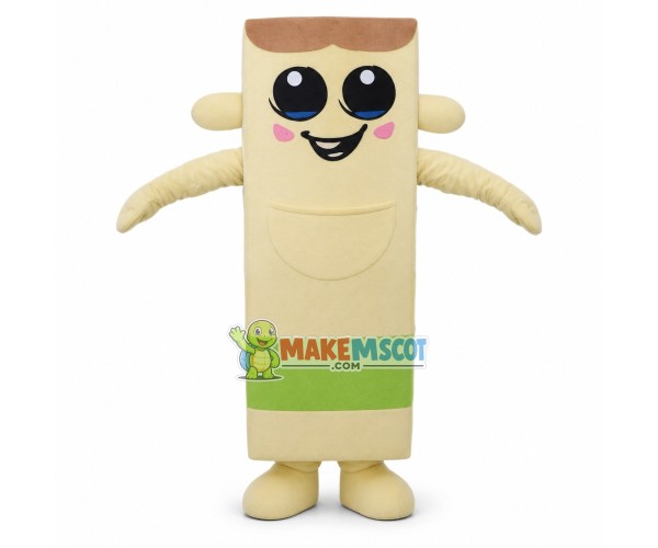 Long Shaped Wooden Plane Mascot Costume Long Shaped Wooden Plane Mascot Costume