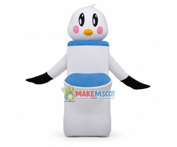 Seagull Flush Toilet Cartoon Mascot Costume Seagull Flush Toilet Cartoon Mascot Costume