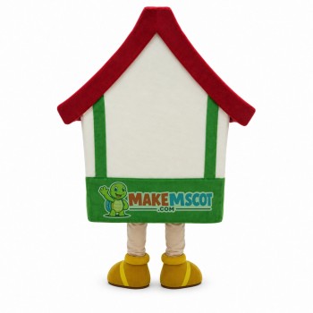 House of Building Materials Company Mascot Costume House of Building Materials Company Mascot Costume