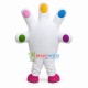 Insulated Glove With Colored Finger Cots Mascot Costume
