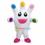 Insulated Glove With Colored Finger Cots Mascot Costume