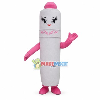 Pink Moisturizing Color Changing Lipstick Mascot Costume