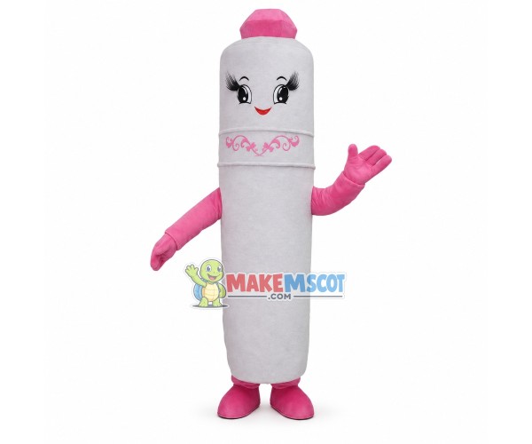 Pink Moisturizing Color Changing Lipstick Mascot Costume Pink Moisturizing Color Changing Lipstick Mascot Costume
