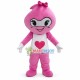 Lovely Cartoon Peach Doll Mascot Costume Lovely Cartoon Peach Doll Mascot Costume