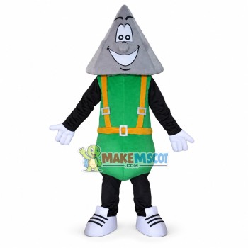 Triangle Brick of Real Estate Company Mascot Costume Triangle Brick of Real Estate Company Mascot Costume