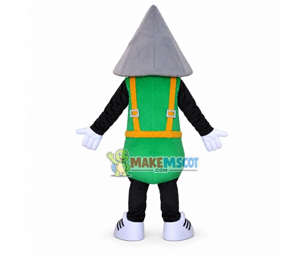 Triangle Brick of Real Estate Company Mascot Costume Triangle Brick of Real Estate Company Mascot Costume